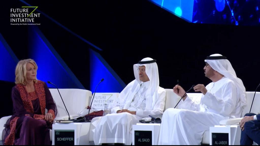 Brigitte chairing in Riyadh
