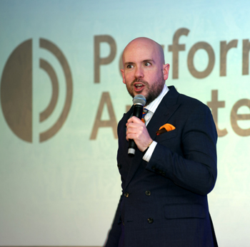 Tom Allen at the Performing Artistes New Year Speaker Dinner